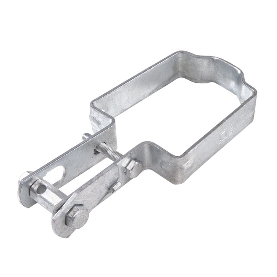 Reinforced galvanized-steel tensioning clamp