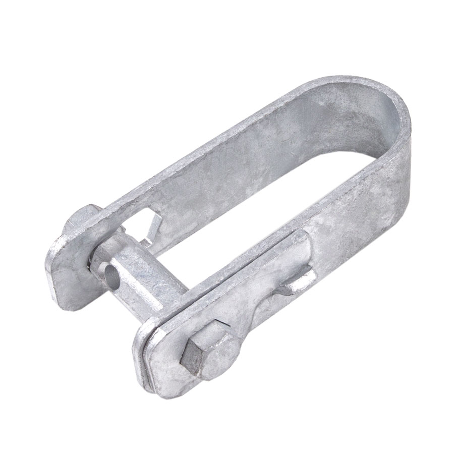 Reinforced galvanized-steel hook for tie rod